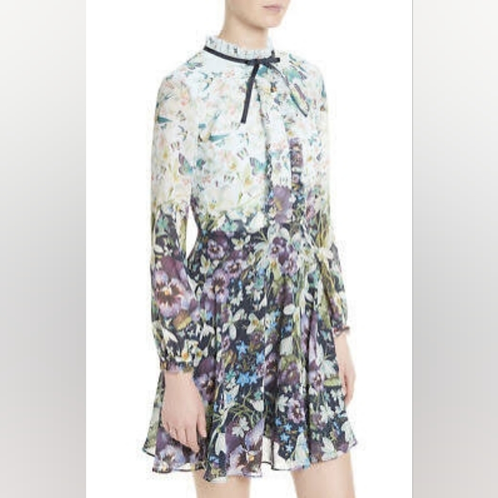 Ted Baker London Floral Dress - Purple and Blue - Picture 4 of 13